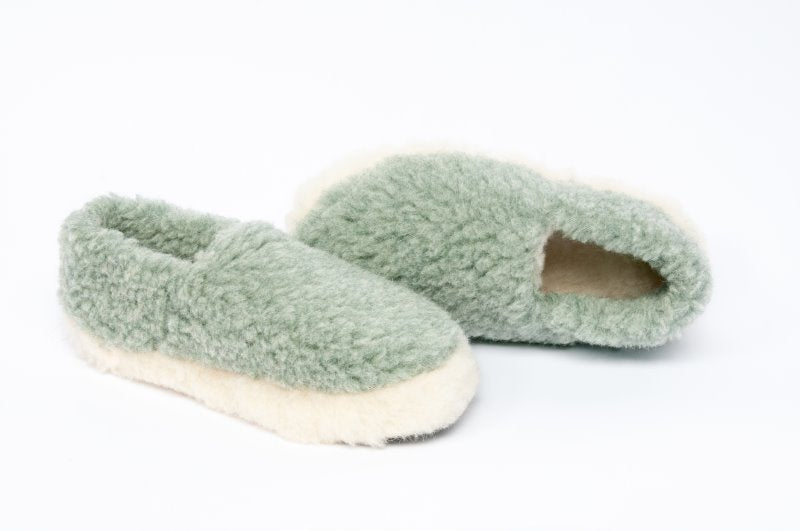 Yoko Wool Slippers - Green