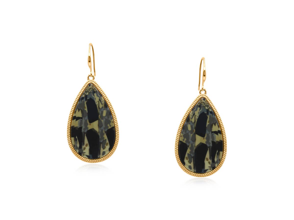 Eleni Geo Shape Drop Earrings
