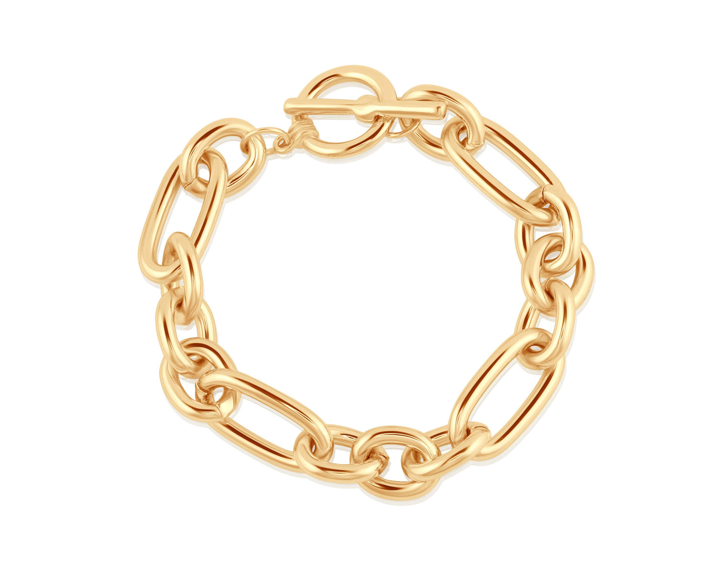 Maude Oval Links T-bar Statement Bracelet