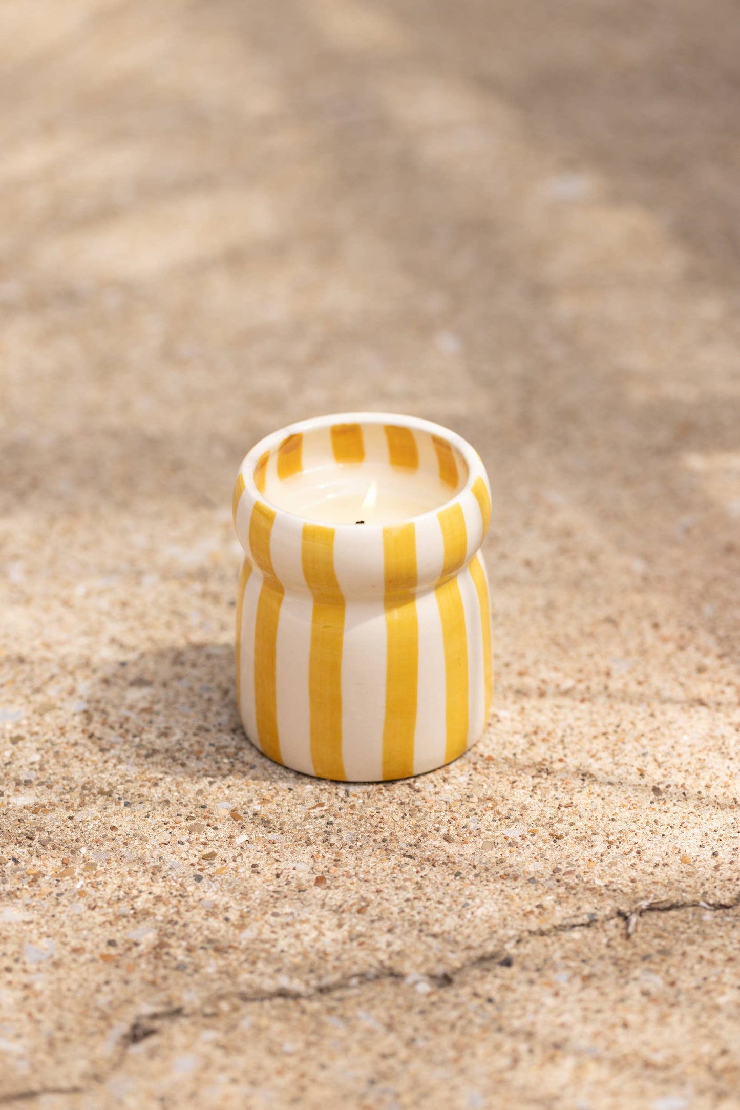 Cabana Ochre Ceramic Candle - Gold Coast