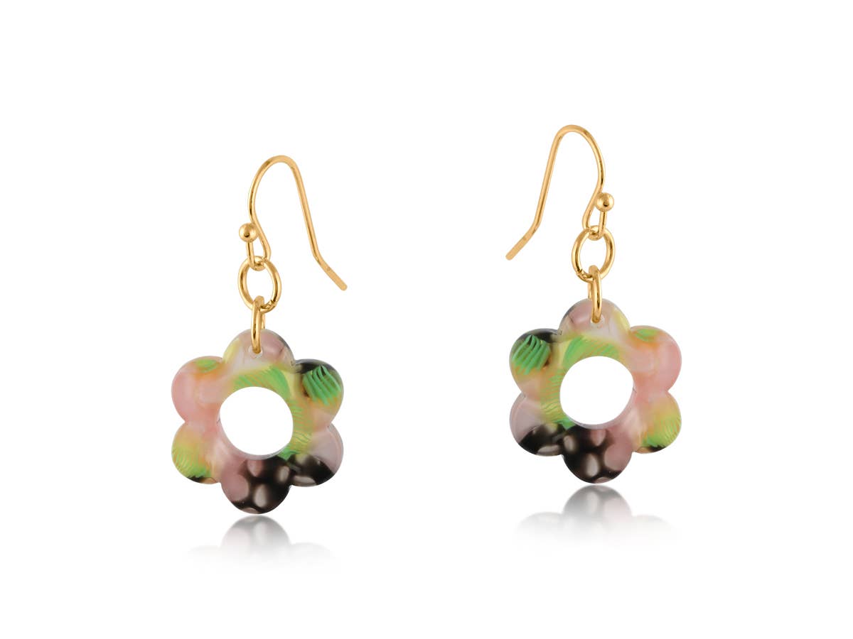 FIONA FLORAL RESIN EARRING