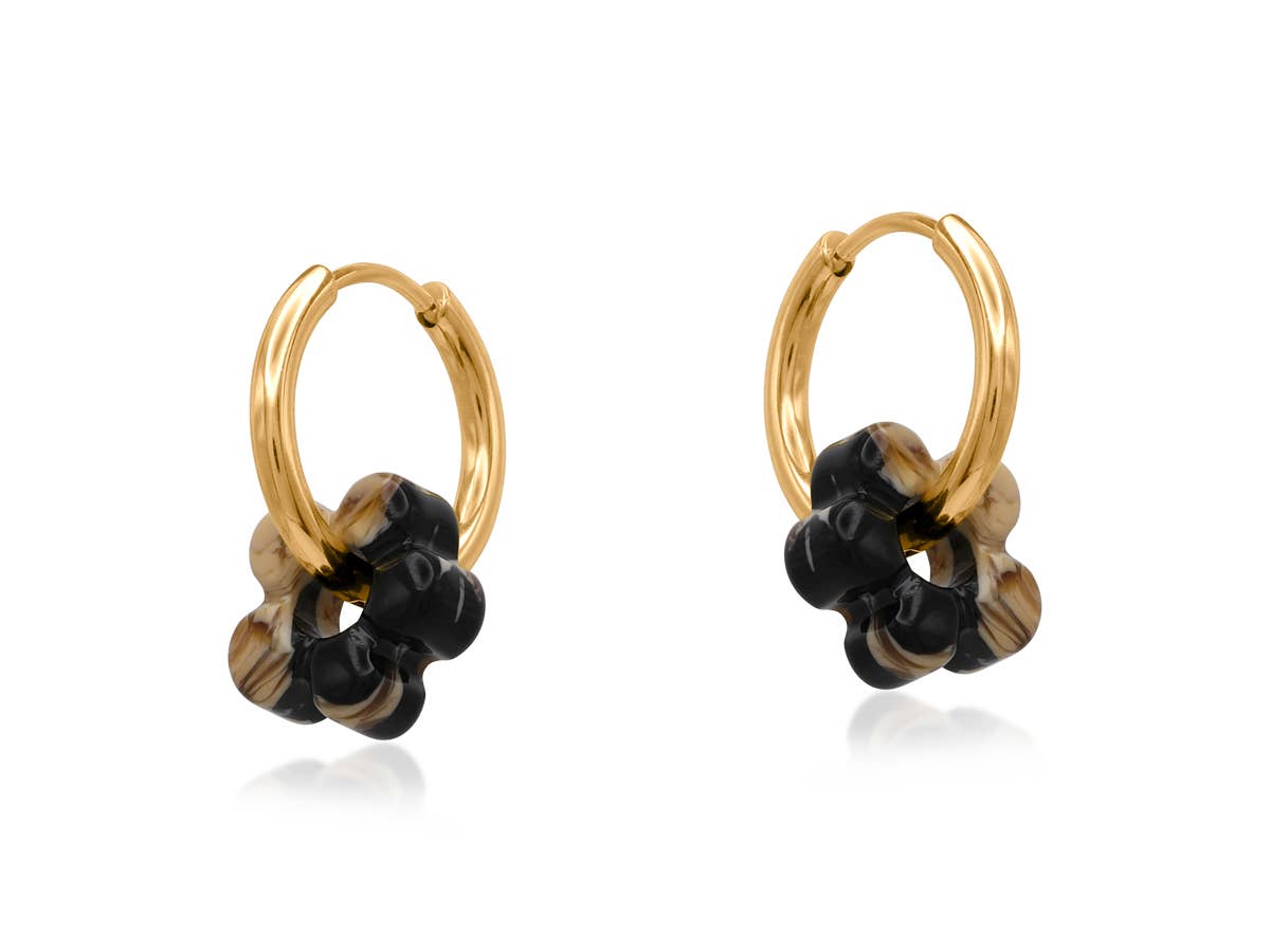 Sophia Petite Resin Huggies Earrings