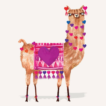 Love Llama Greeting Card