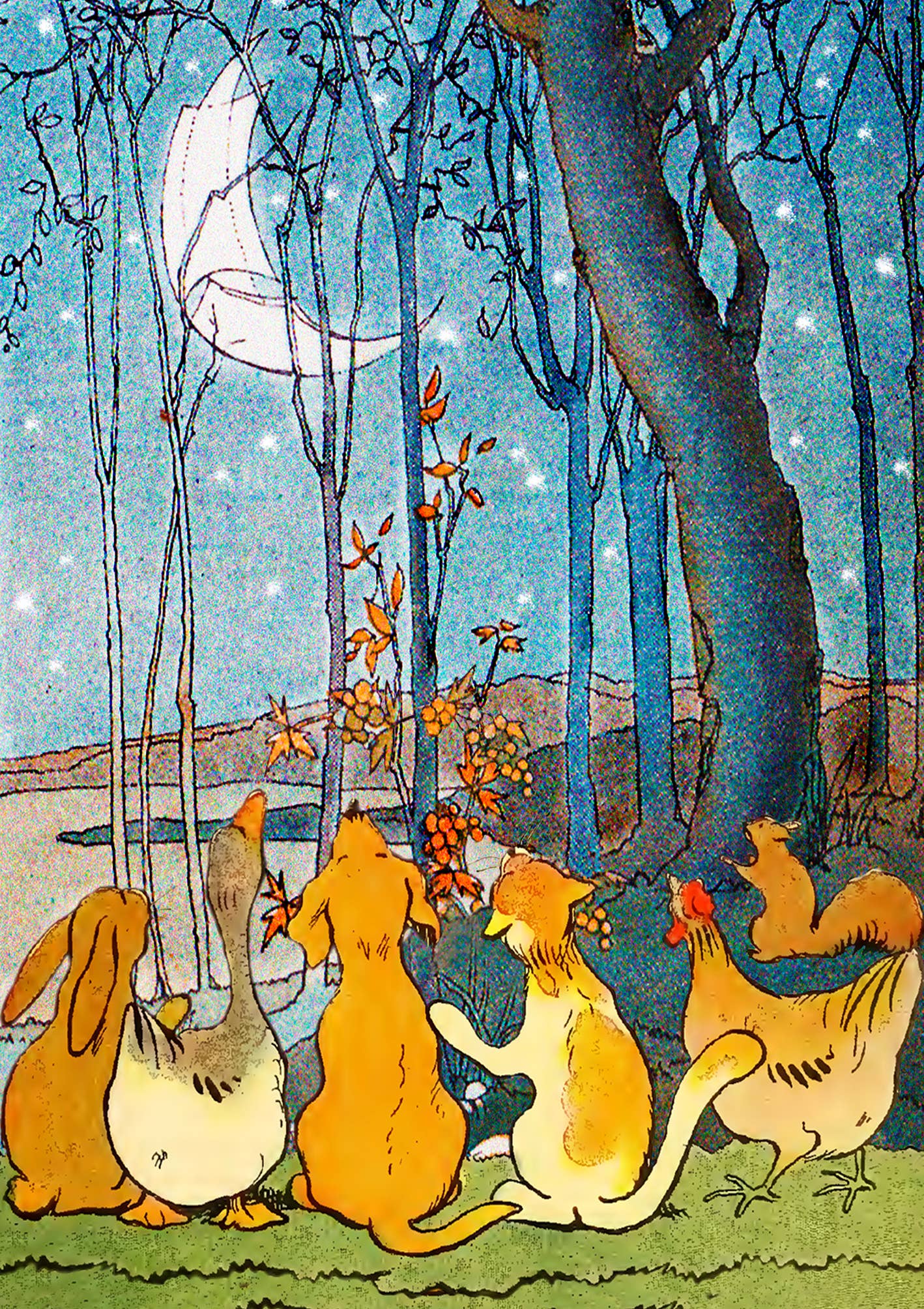 Whimsical Blank Greeting Card