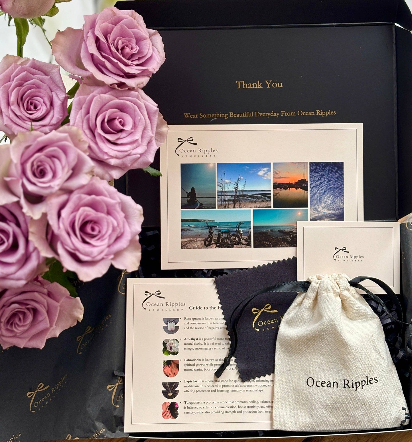 18ct Gold Plated Natural Stone Beads Bracelet