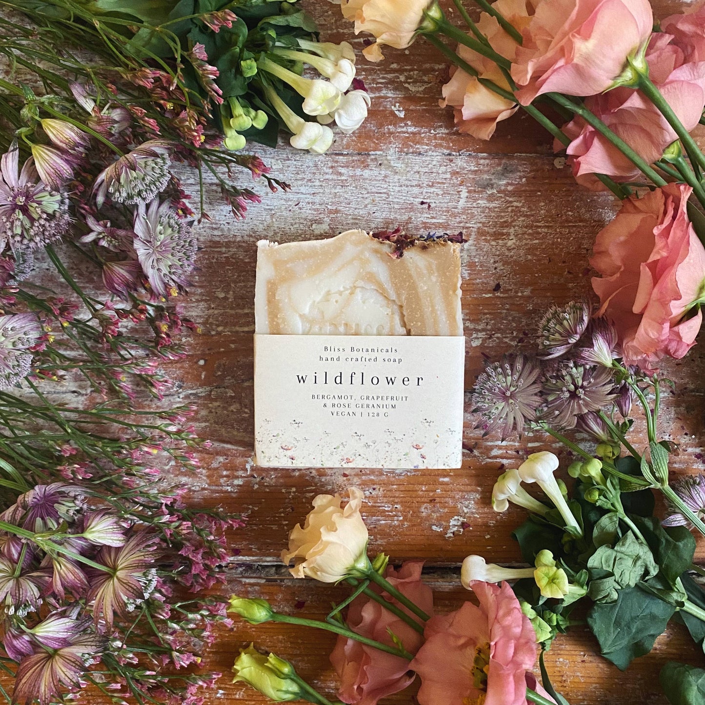 Wildflower Soap - Bergamot, Grapefruit and Rose Geranium