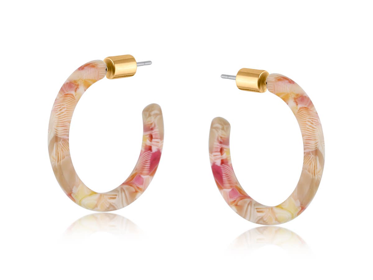 SYLVIA RESIN SKINNY EARRINGS