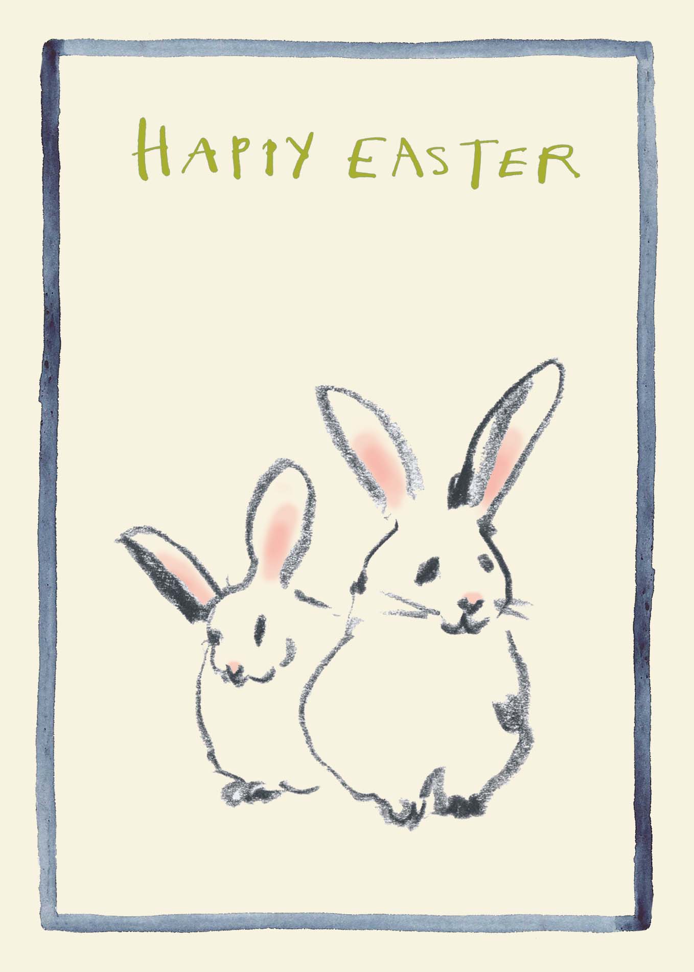 'Easter Bunnies' Esther Kent Everyday Greeting Card