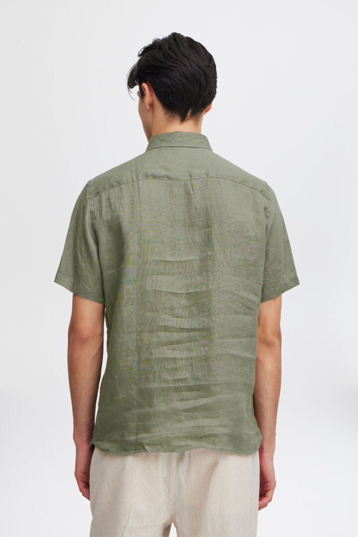 Casual Friday Anton Linen Shirt - Agave Green