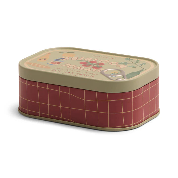 Tomato Printed Tin Candle - Heirloom Tomato