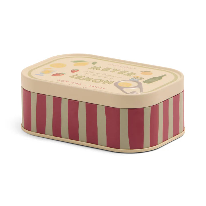 Lemon Printed Tin Candle - Meyer Lemon