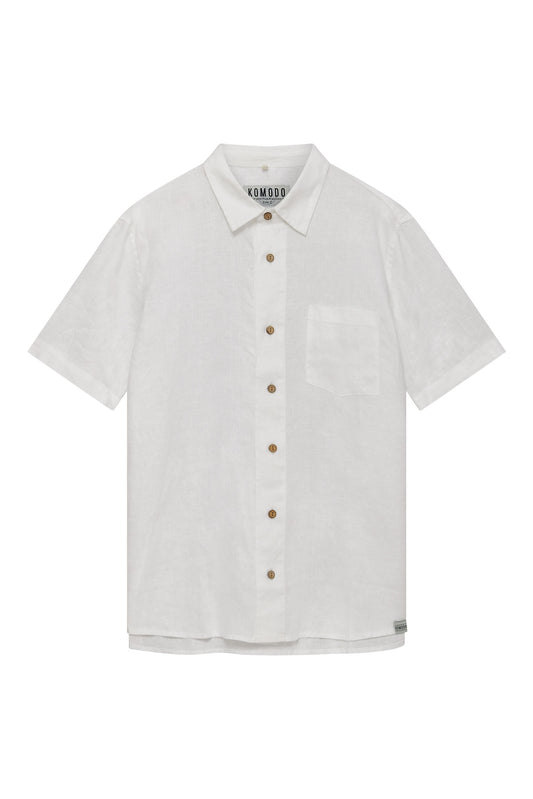 Komodo Dingwalls Linen Shirt - Off White
