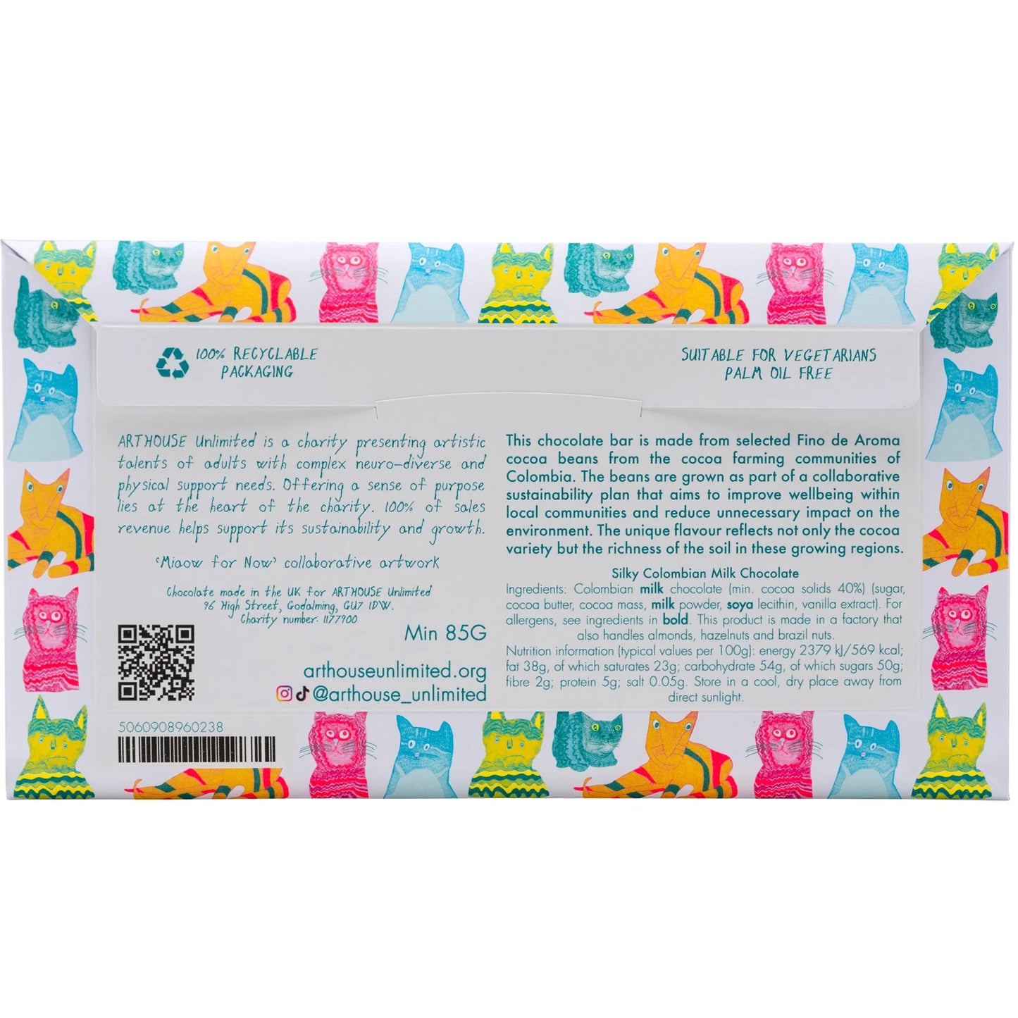 "Miaow for Now" Milk Chocolate Bar