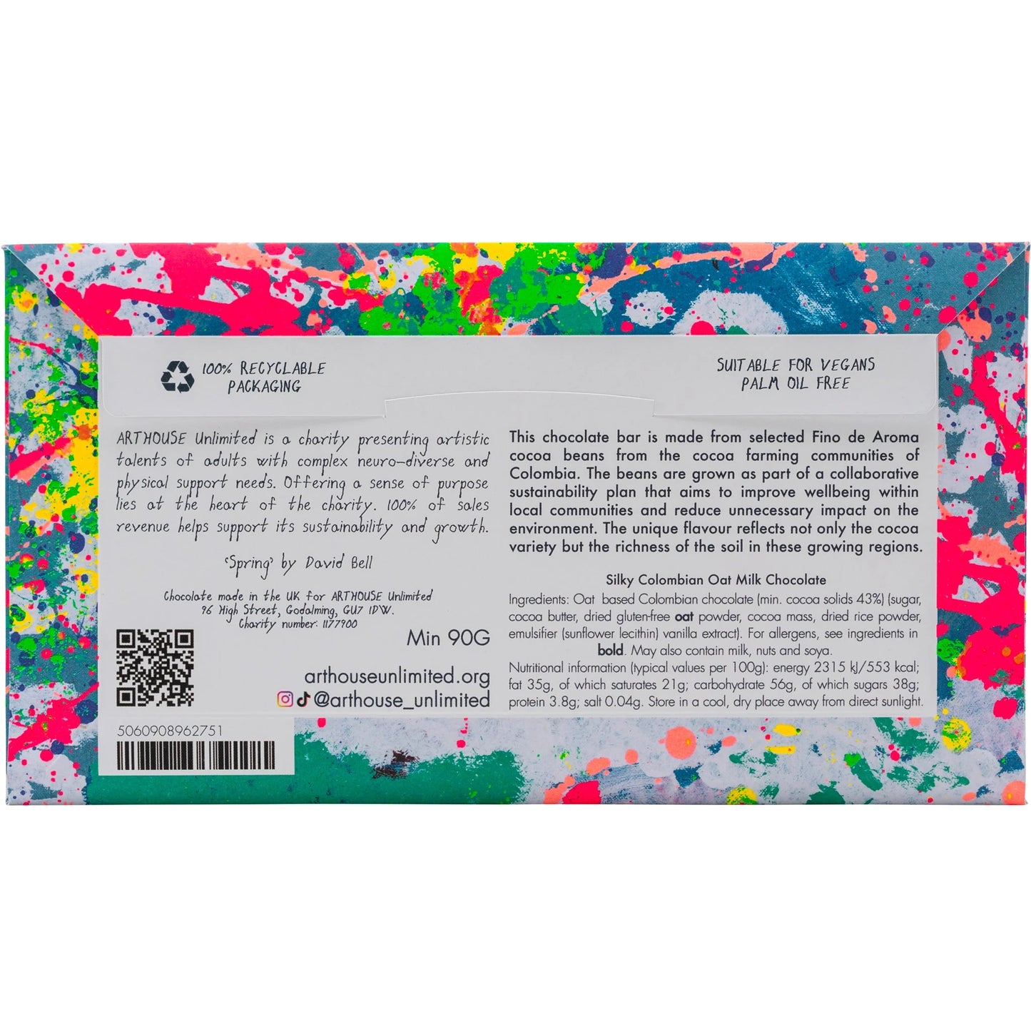 "Spring" Oat Milk Chocolate Bar