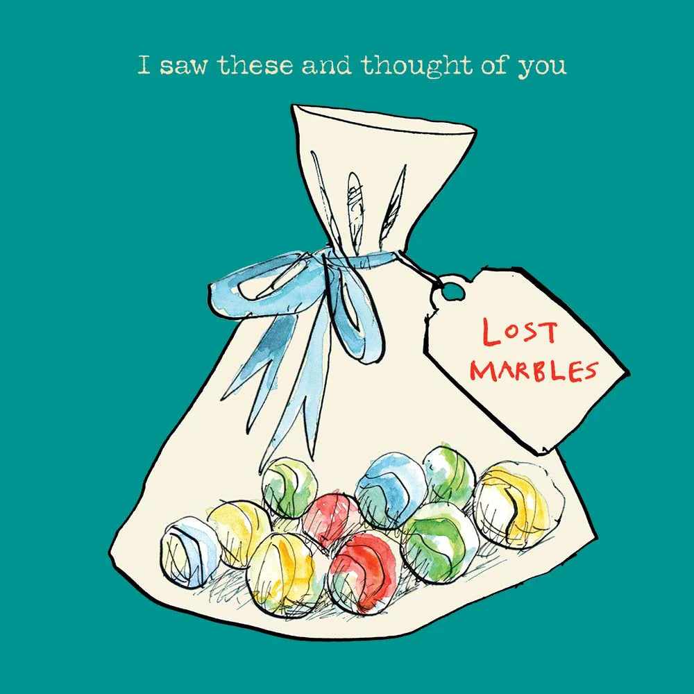 'Lost Marbles' Greeting Card