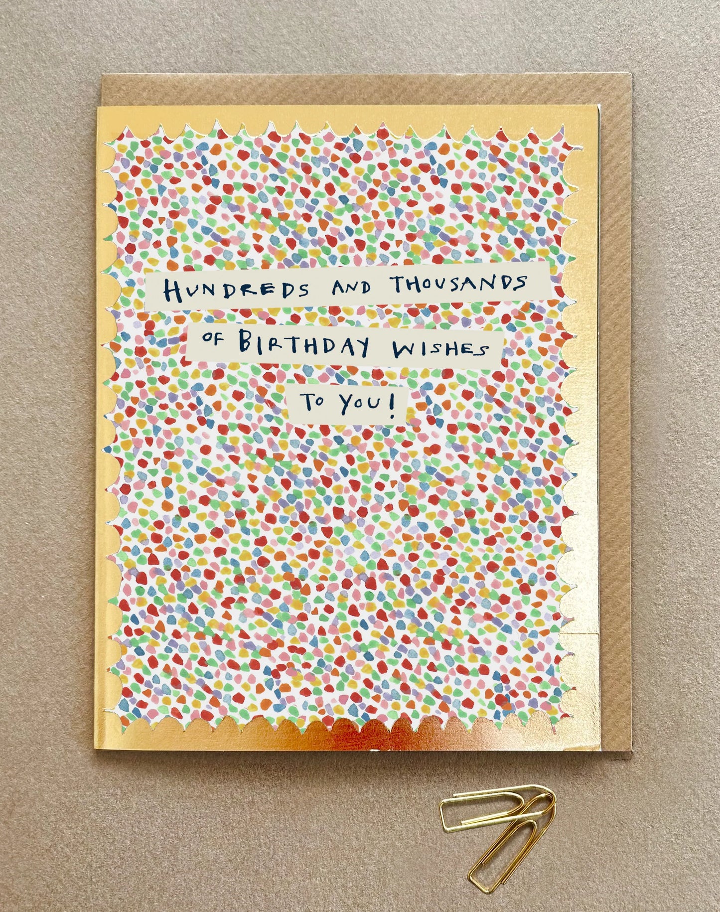 "Hundreds & Thousands" Greeting Card