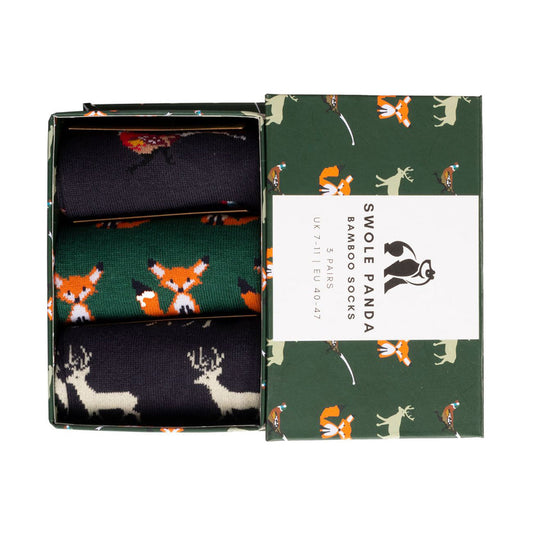 Swole Panda - Country Bamboo Sock Box