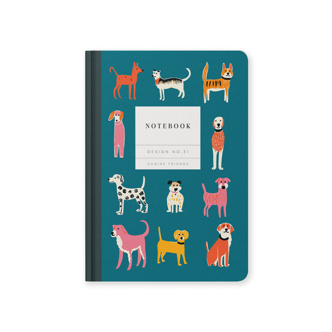 Design No.31 Canine Friends Hardback Notebook (A5)
