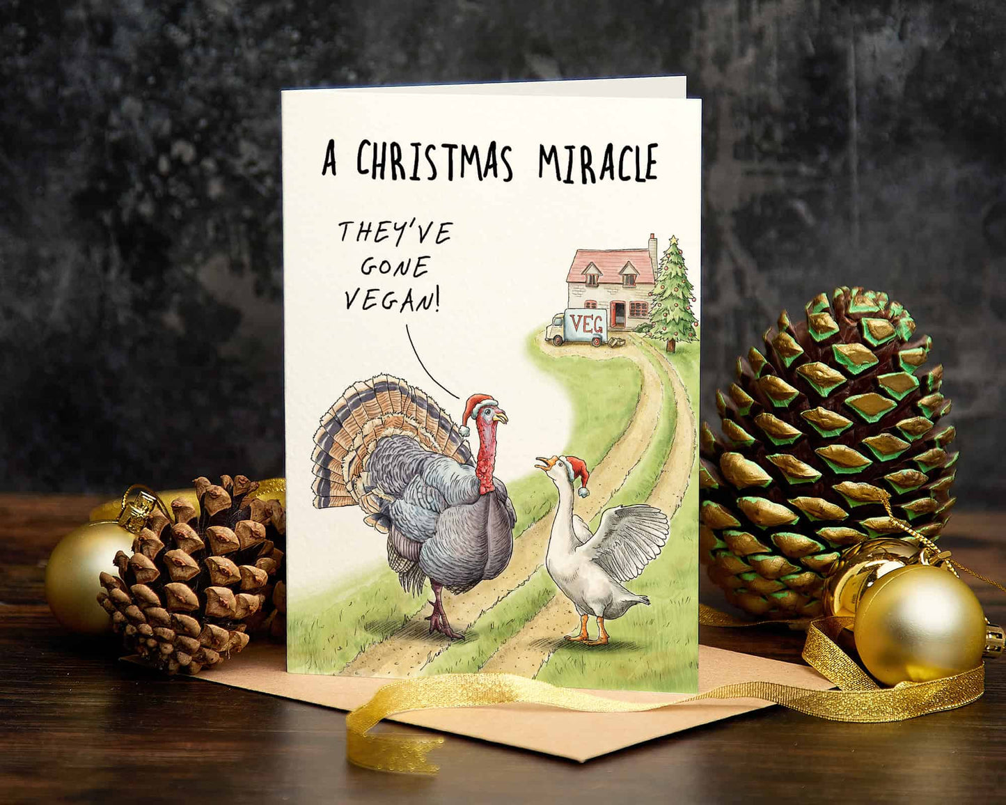 Miracle Turkey Christmas Card - Christmas Card