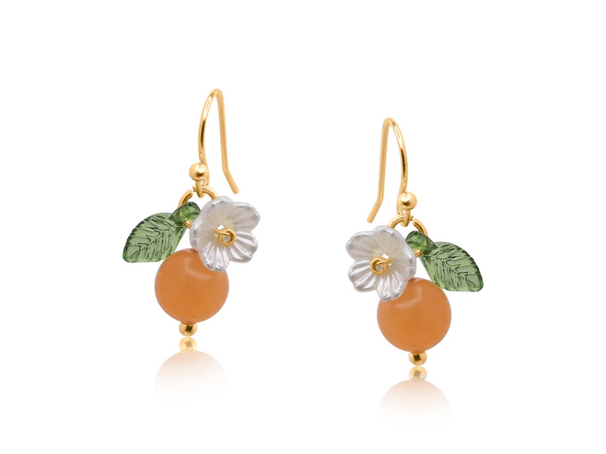 Marina Tangerine Fruits Drop Earrings