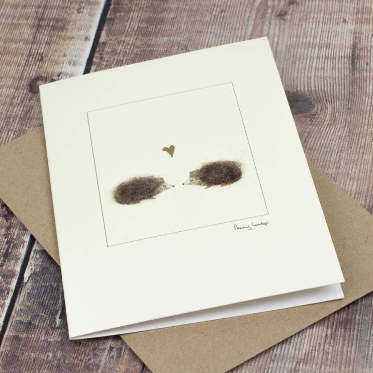 Hedgehogs in Love Card | Anniversary Card | Wedding Card