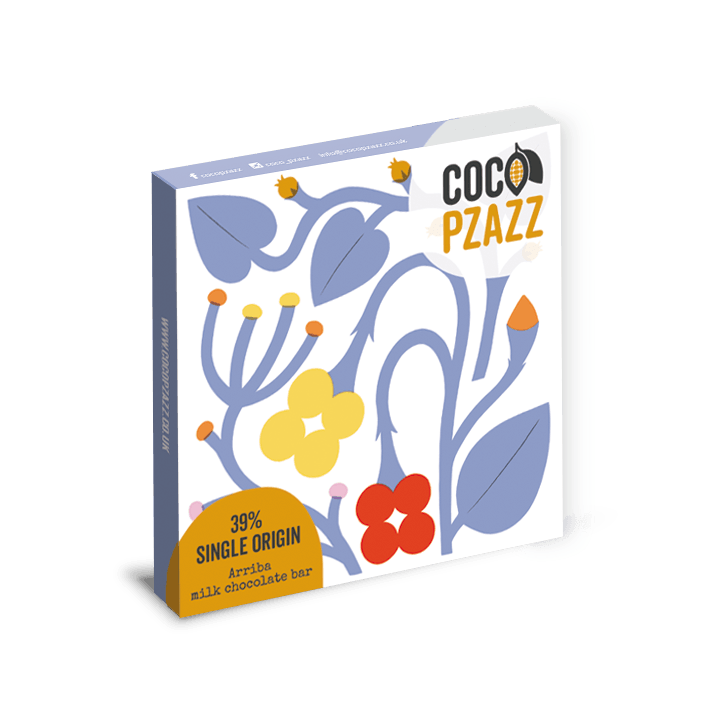 Coco Pzazz 39% Single Origin Milk Chocolate Bar