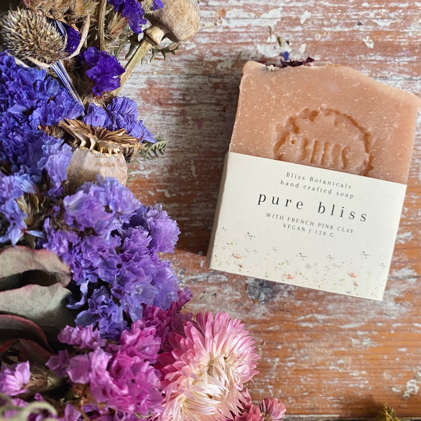 Pure Bliss Soap with French Pink Clay