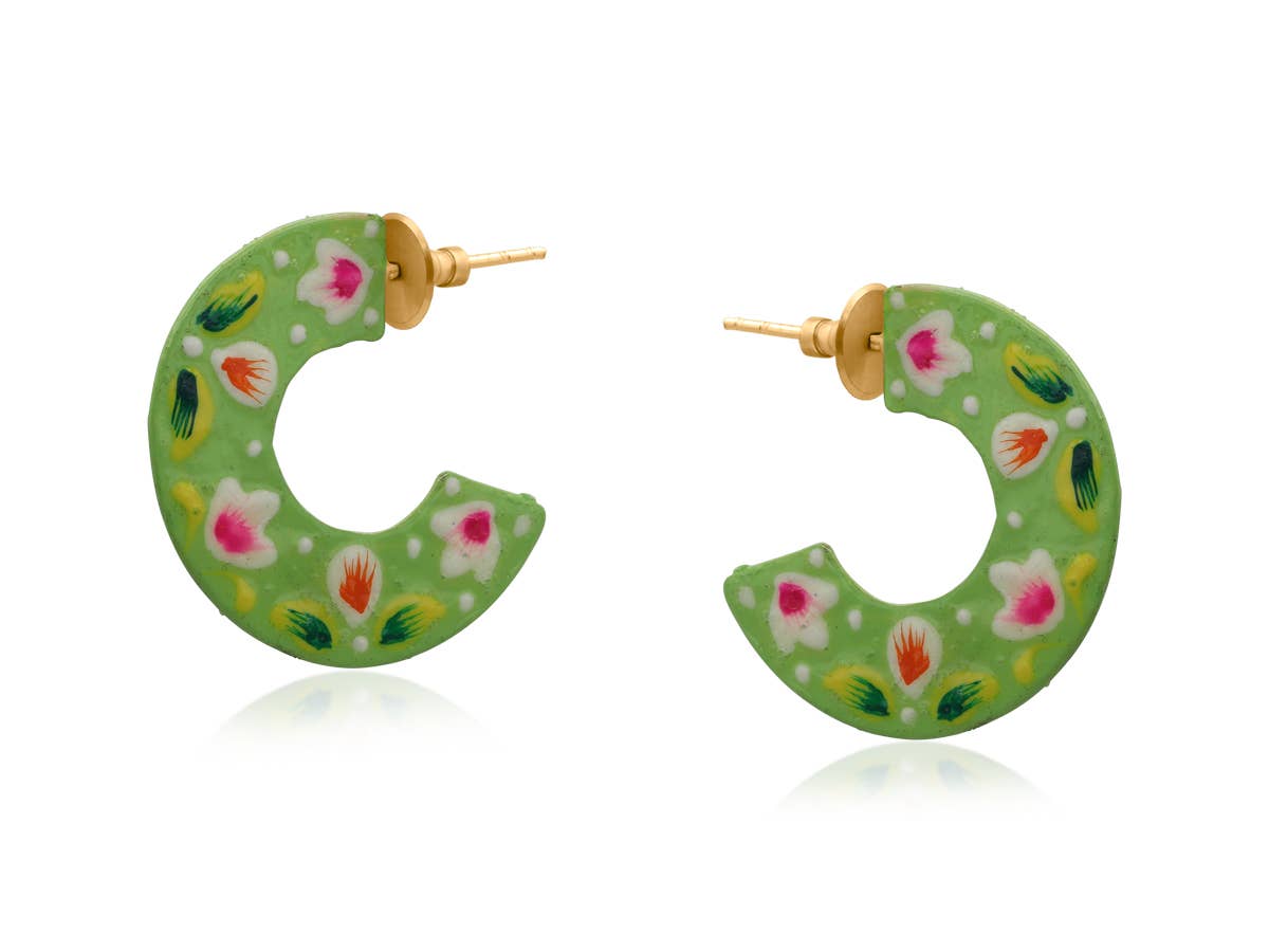 Pallavi Hand Painted Artisan Earrings