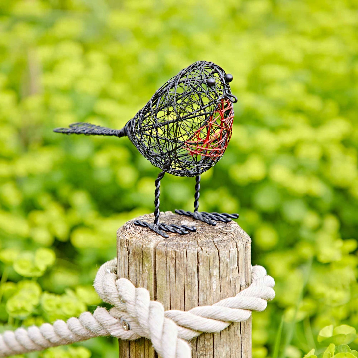 Wire Robin Decorative Ornament