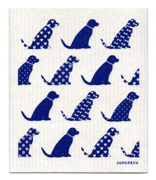 Blue Dogs Dishcloth