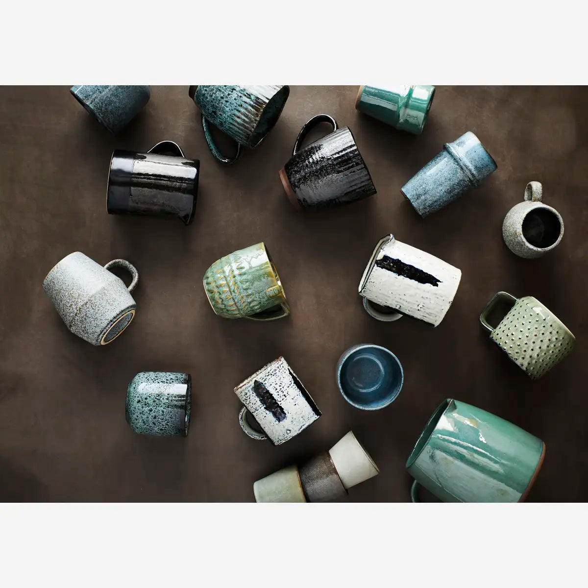 Stoneware Mug W/Dots