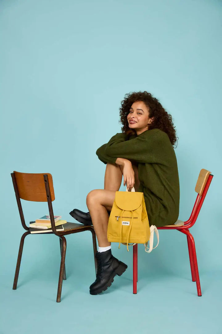 Eliot Mini Backpack by Hindbag - Saffron