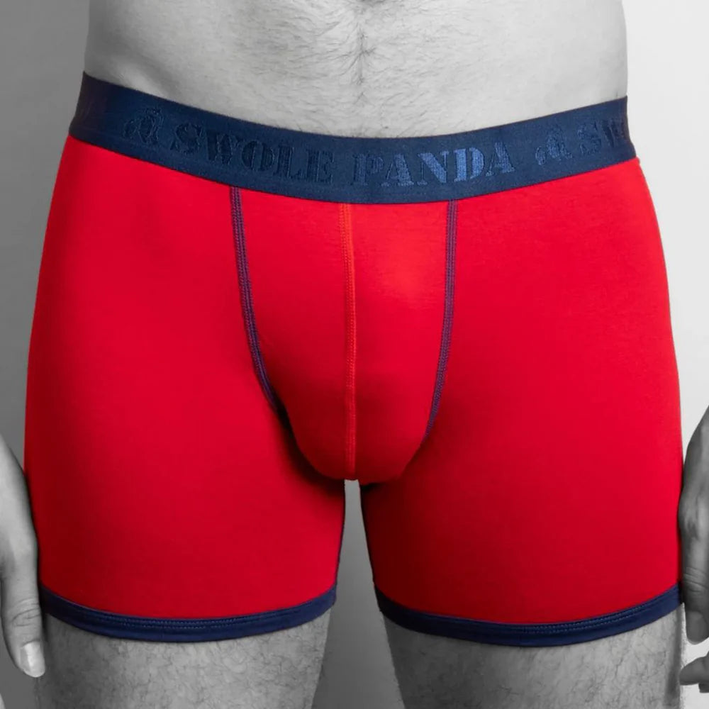 Swole Panda - Red & Gorillas Bamboo Boxers Twin Pack
