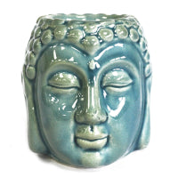 Buddha Ceramic Oil Burner - Blue