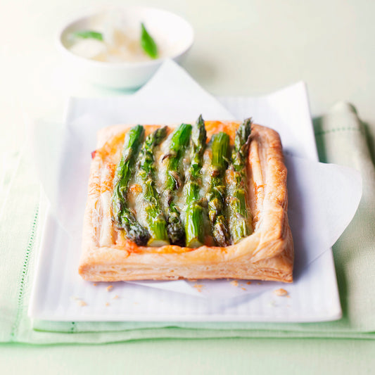 Asparagus, Mozzarella and Seaweed Tart