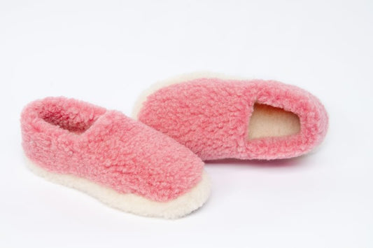 Yoko Wool Slippers - Pink