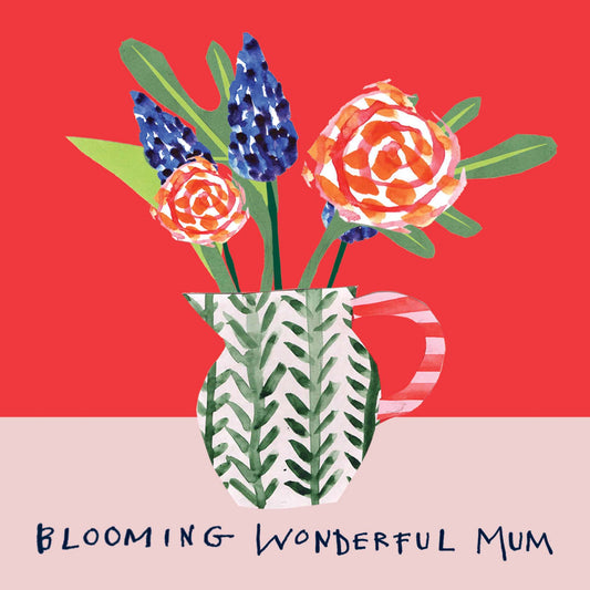 ‘Blooming wonderful mum’ Greetings Card