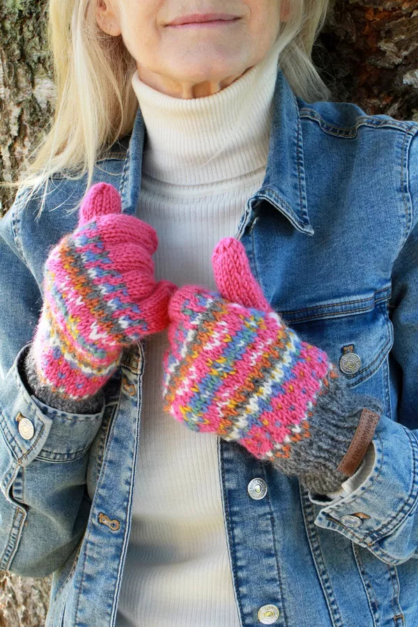 Iona Glove Pink