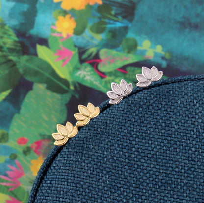 TRANQUILITY Lotus flower earrings