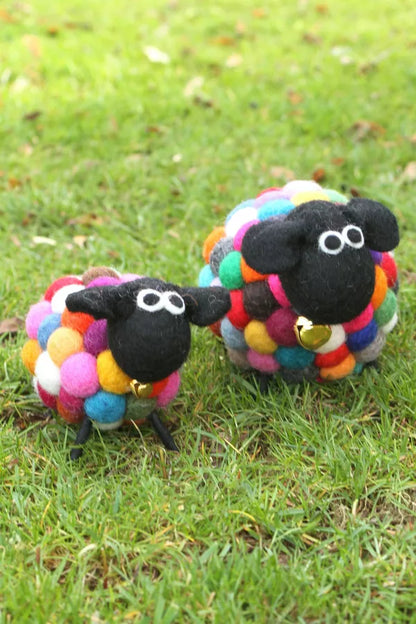 Ziggy The Psychedelic Sheep Felt Keyring/Decoration