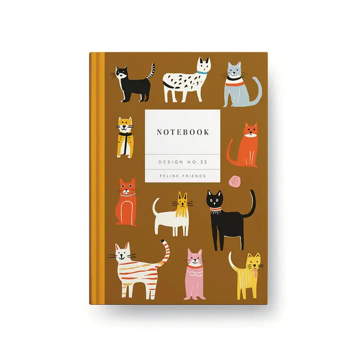 Kaleido No.32 Feline Friends Hardback Notebook