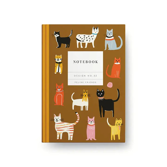 Kaleido No.32 Feline Friends Hardback Notebook