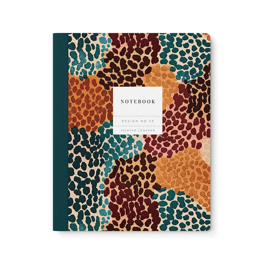 Painted Leopard Kaleido Exercise Book