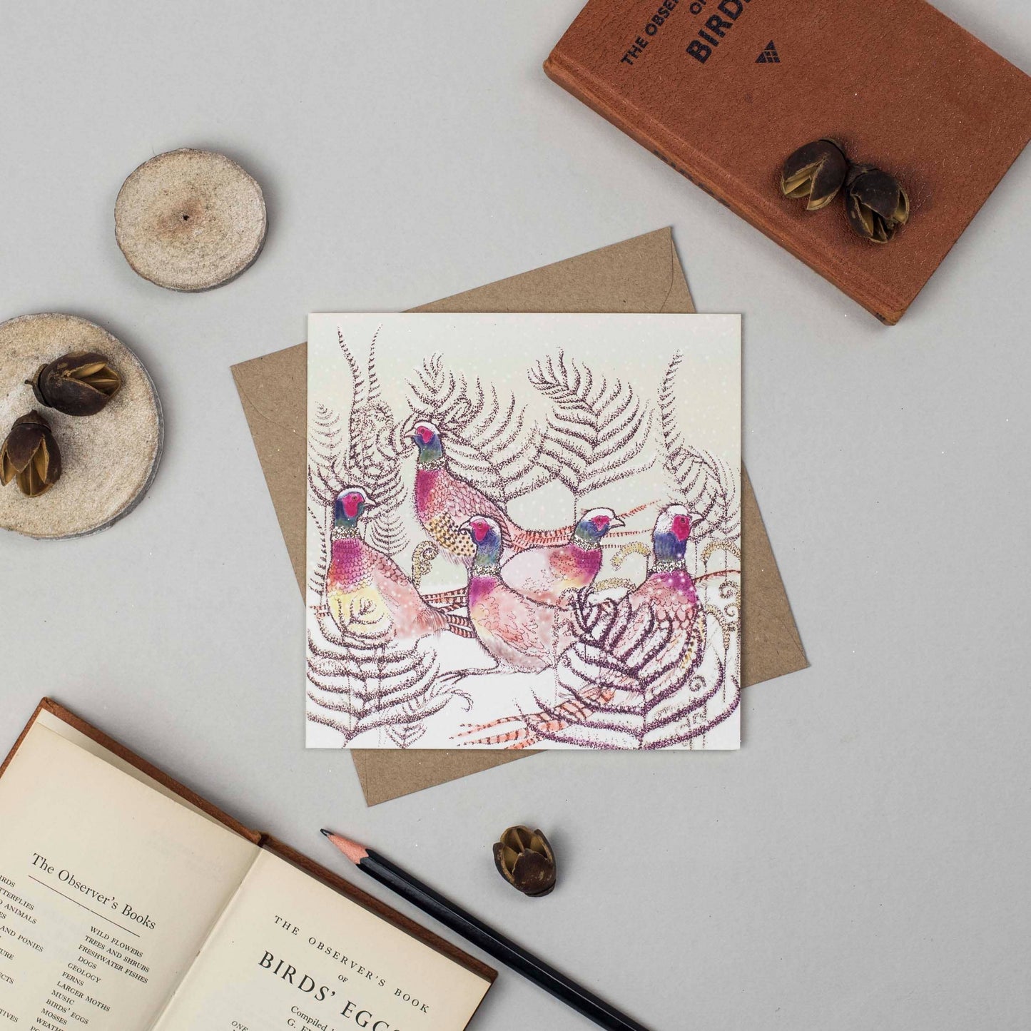 Ring-Necked Pheasants Greeting Card