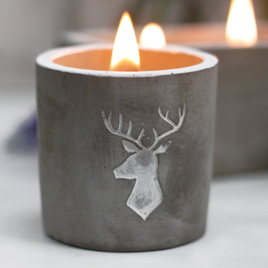 Concrete Candle - Whiskey & Woodsmoke