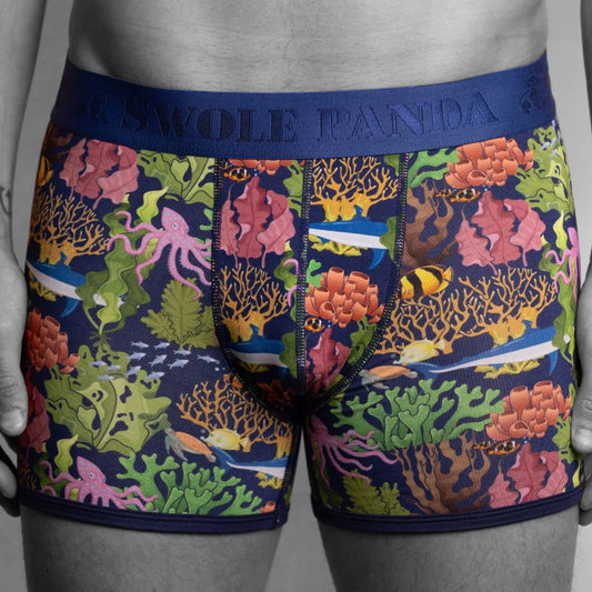 Swole Panda - Marine Bamboo Boxers