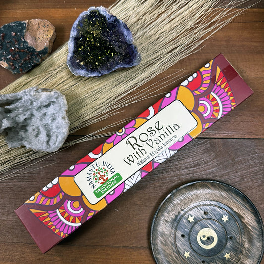 Namaste Incense Sticks- Rose With Vanilla