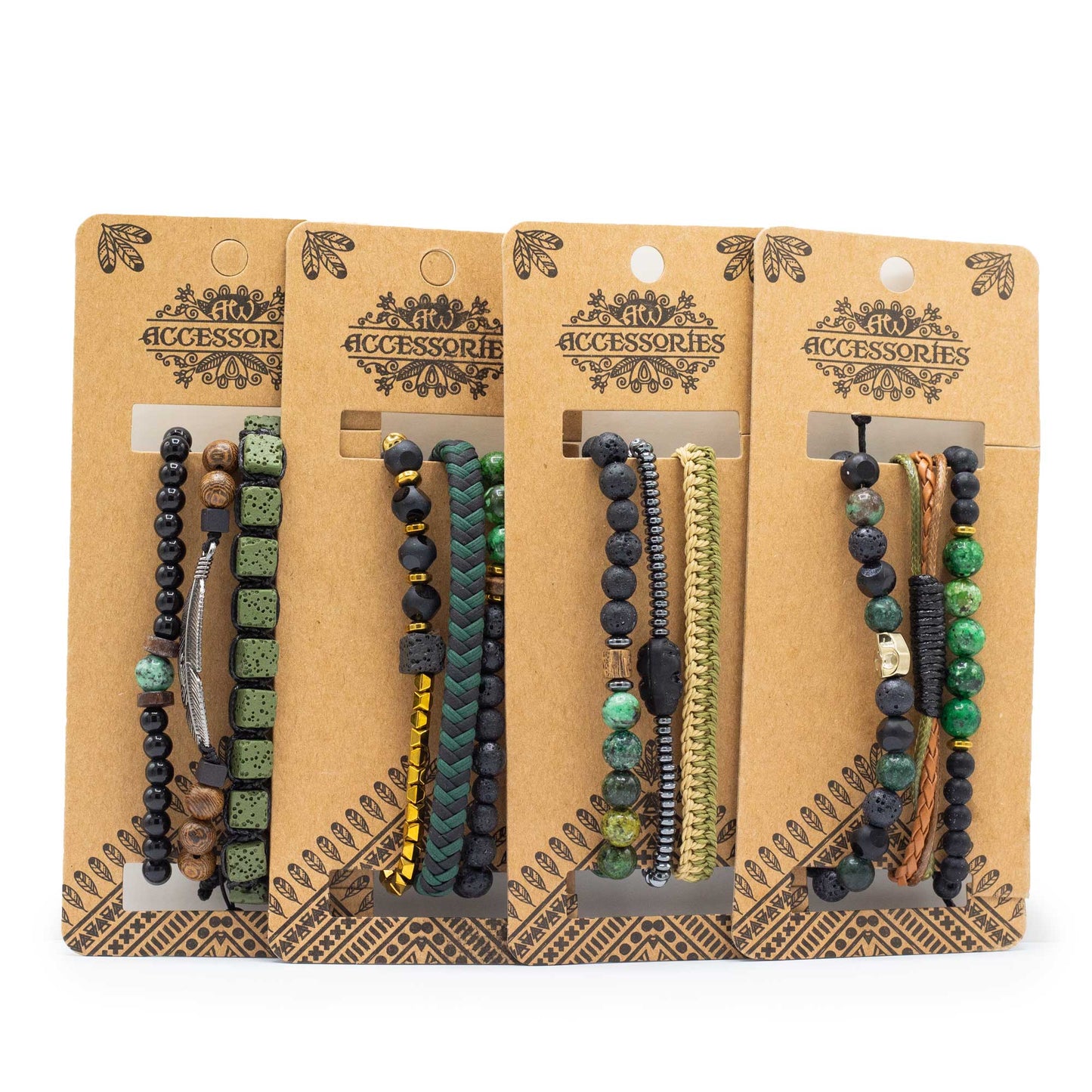 Men's Assorted Bracelets - Outdoor Greens
