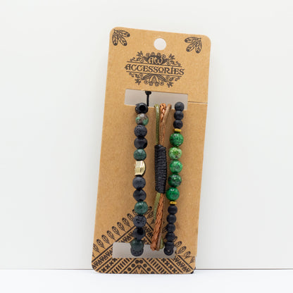 Men's Assorted Bracelets - Outdoor Greens