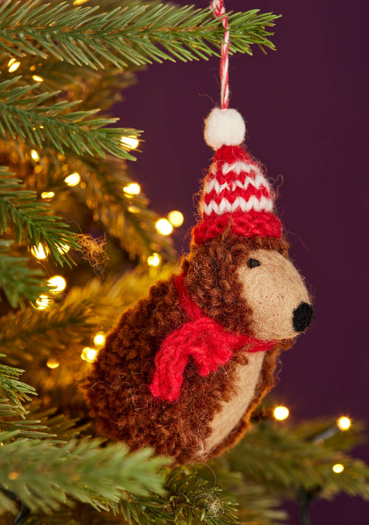 Felt Cosy Hedgehog Decoration